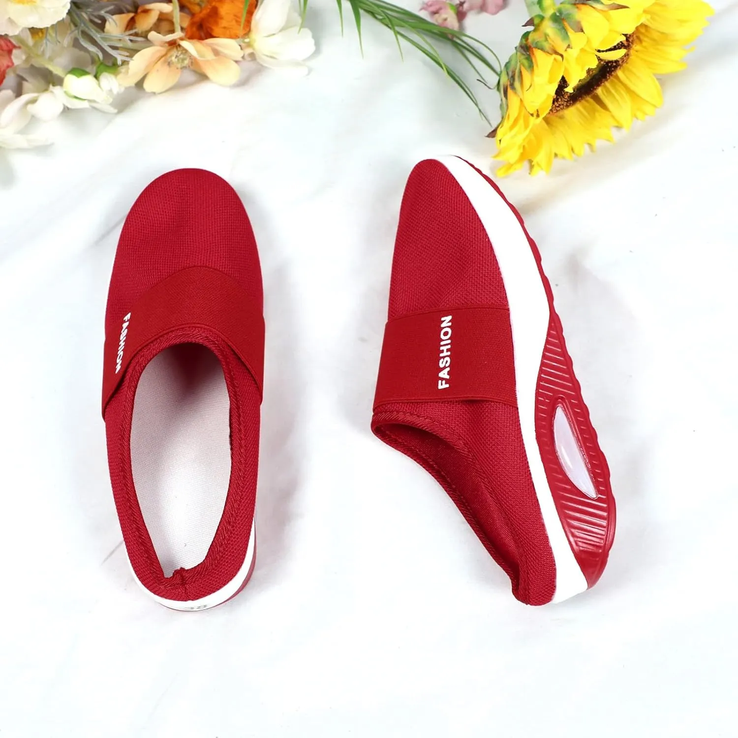 Women's Backless Walking Sneakers Summer Slip-on Walking Shoes Women Fashion Casual Shoes Slip On Walking Sneakers Steel Toe Tennis Shoe Loafers Dress Shoe
