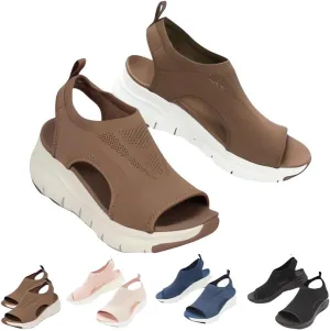 Women's Breathable Orthopedic Sandals, 2024 New Soft Shoes Go Walking Slip on Diabetic Foam Shoes, Arch Support Shoes for Women Wide Width