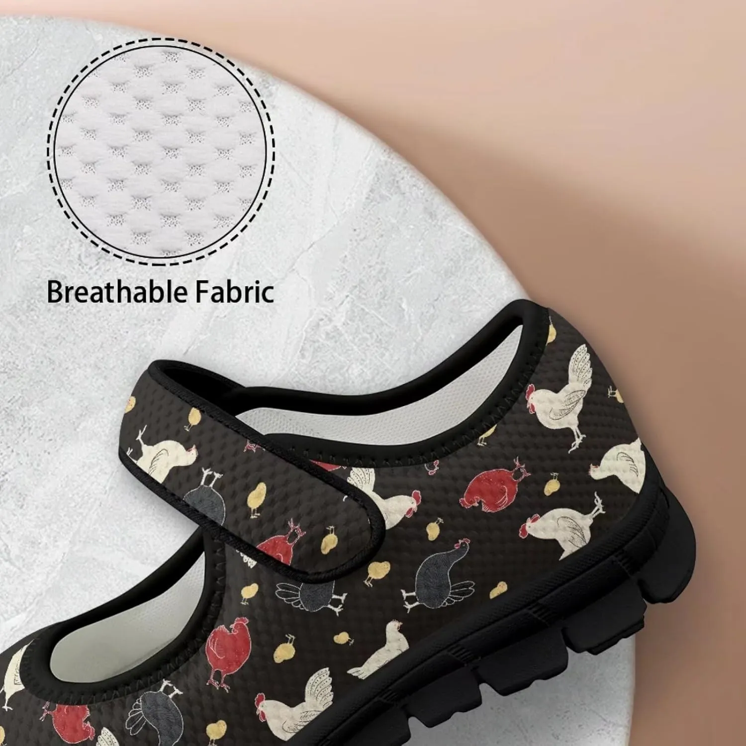 Women's Casual Walking Sneakers Lightweight Breathable Flat Mary Jane Shoes with One Strap