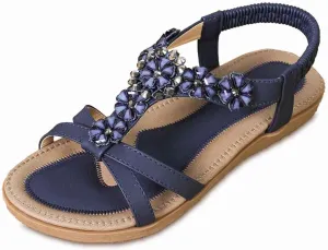 Women's Comfortable Casual Slip On Sandals Breathable Flat Beach Shoes Daily Wear With Lightweight Design