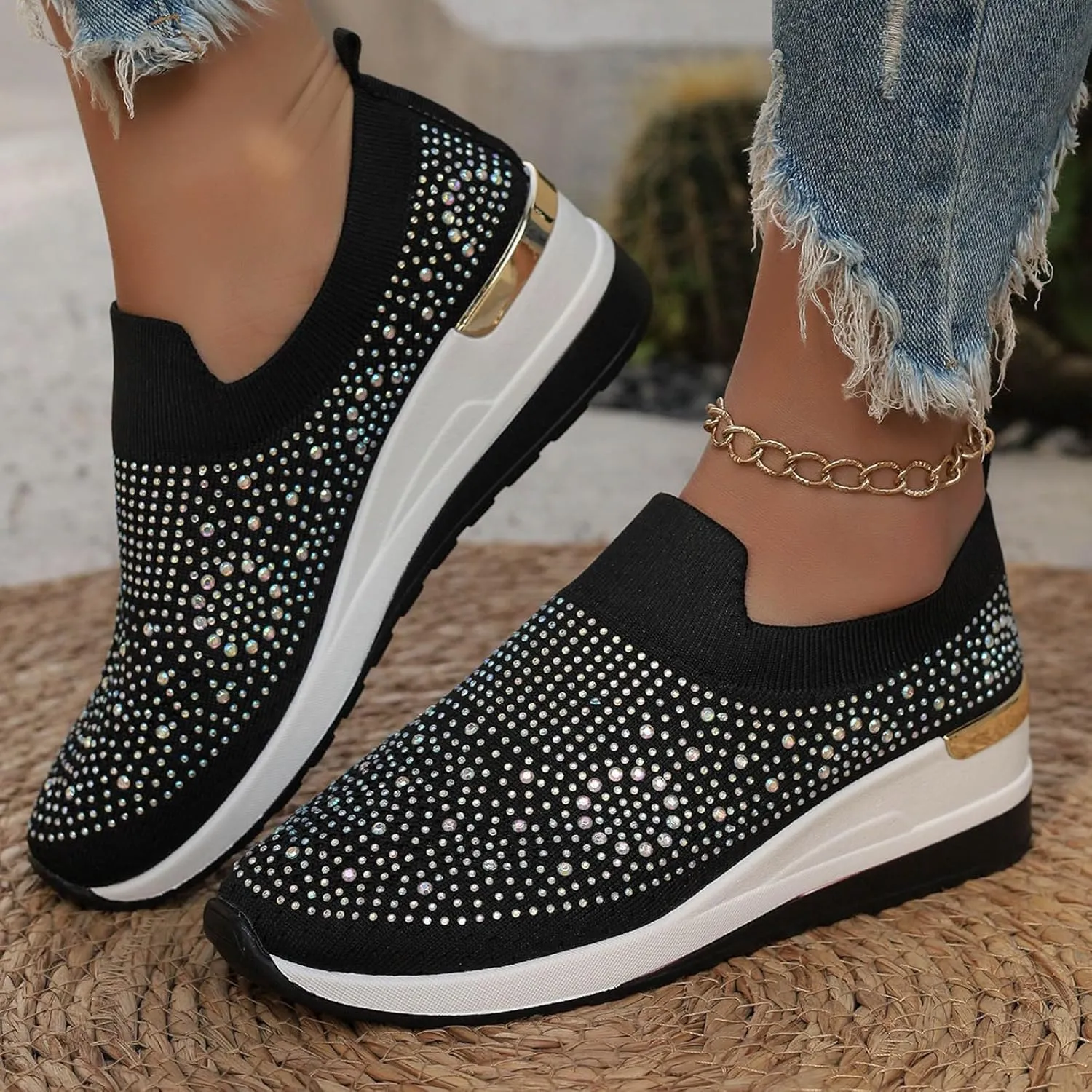 Women's Fashionable Breathable Shoes Casual Flat Sneakers Casual Dress Shoes Lightweight Walking Girls Mint