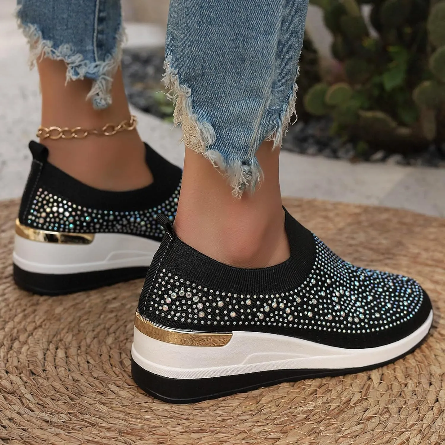 Women's Fashionable Breathable Shoes Casual Flat Sneakers Casual Dress Shoes Lightweight Walking Girls Mint