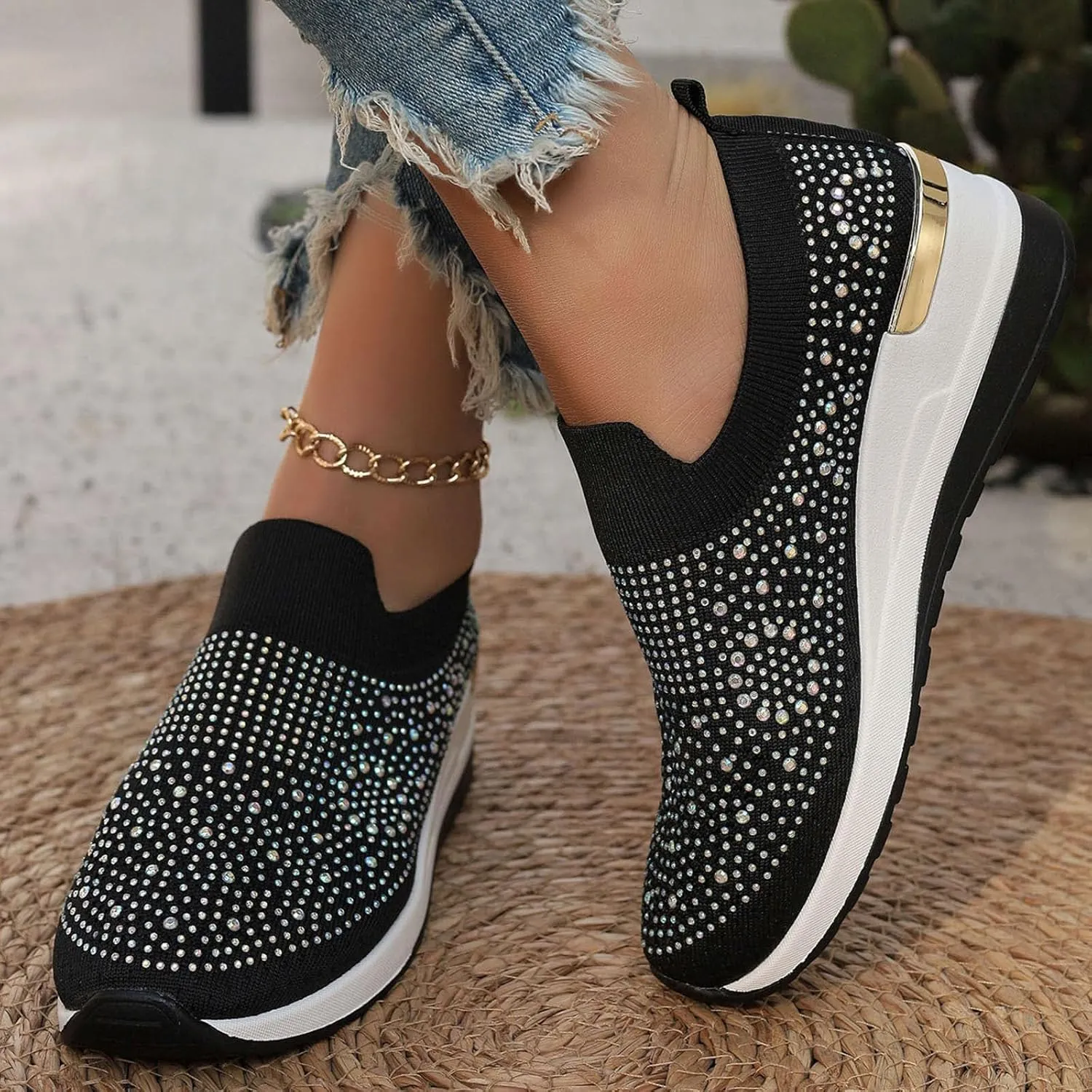 Women's Fashionable Breathable Shoes Casual Flat Sneakers Casual Dress Shoes Lightweight Walking Girls Mint
