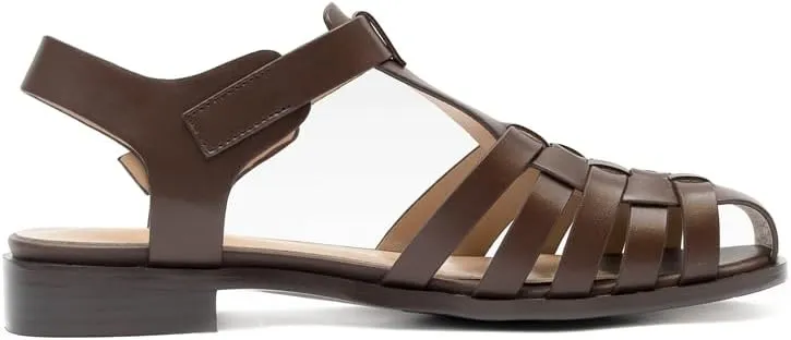 Women's Flat Leather Roman Sandal