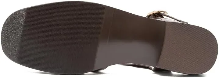 Women's Flat Leather Roman Sandal