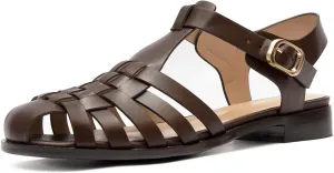 Women's Flat Leather Roman Sandal