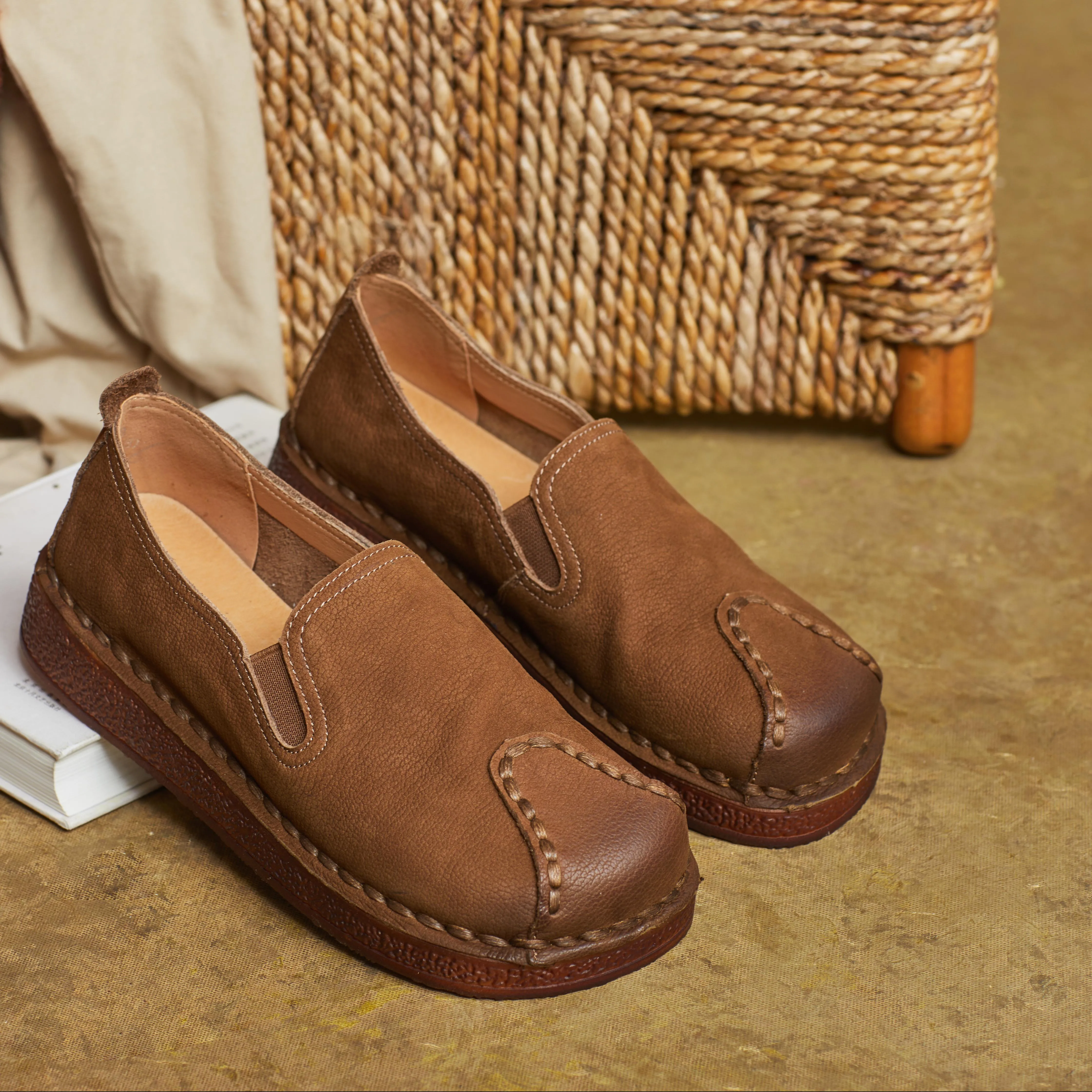 Women's Leather Casual Comfortable Durable Flat Shoes