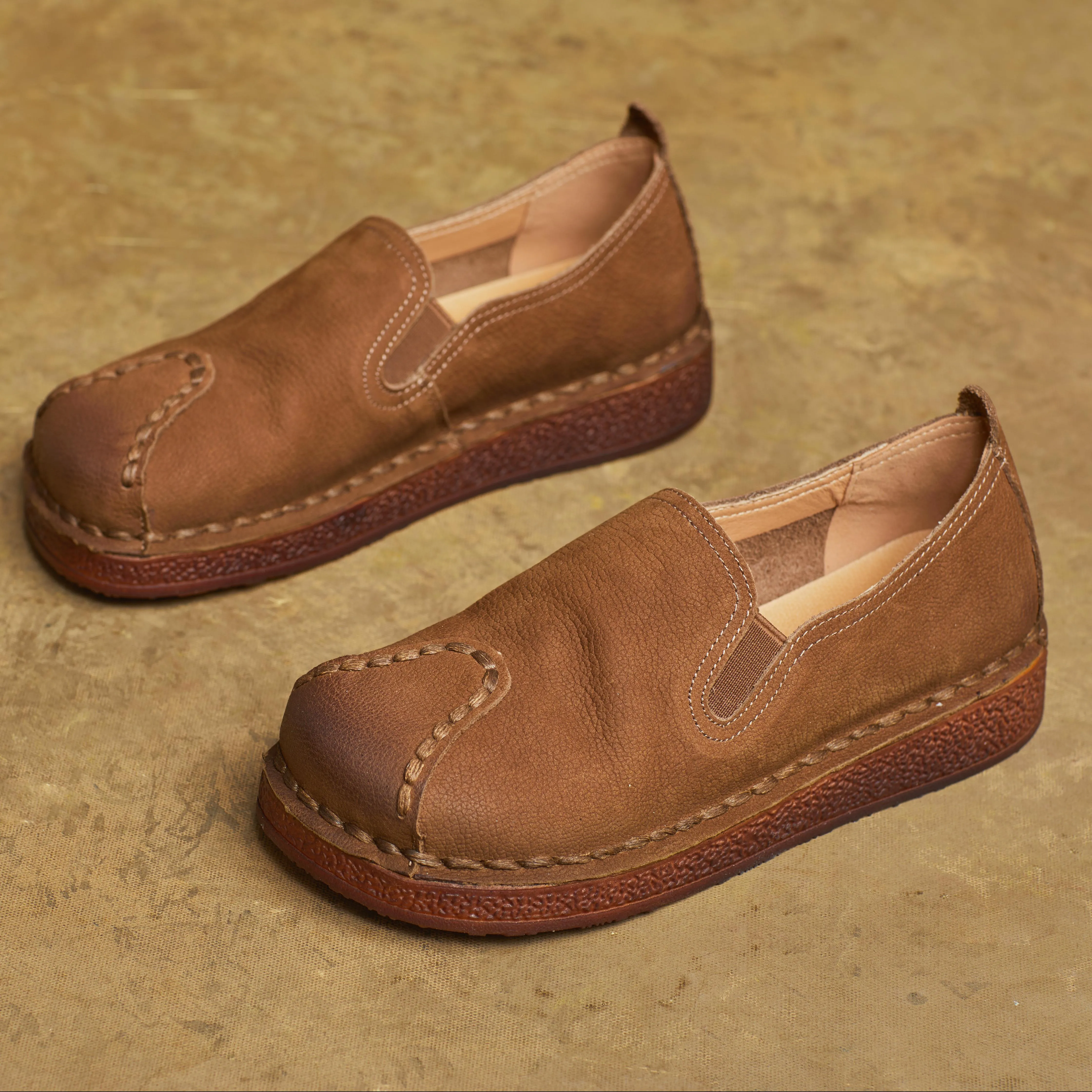 Women's Leather Casual Comfortable Durable Flat Shoes