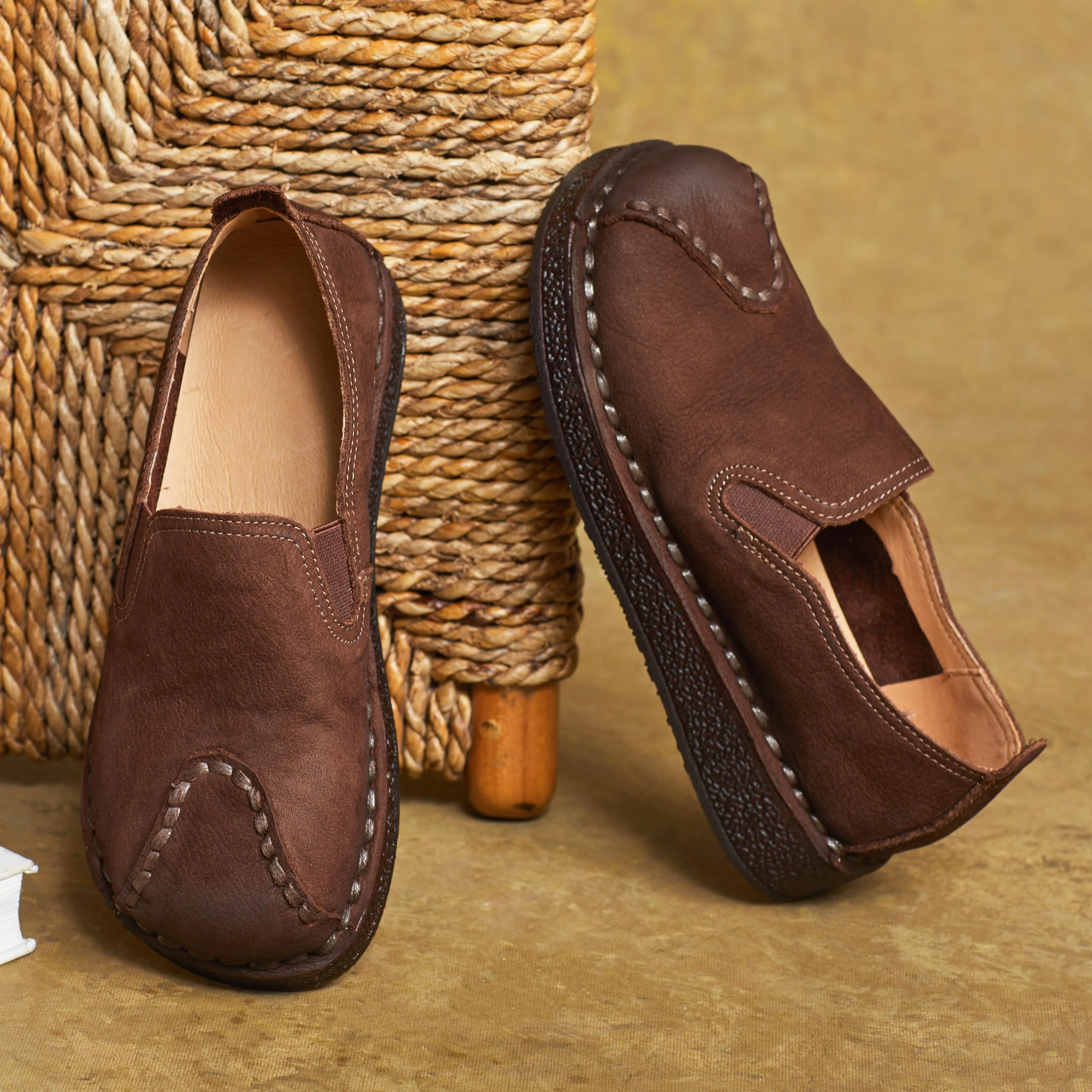 Women's Leather Casual Comfortable Durable Flat Shoes