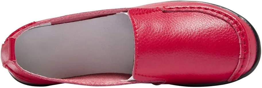 Women's Leather Loafers Comfortable Flat Shoes