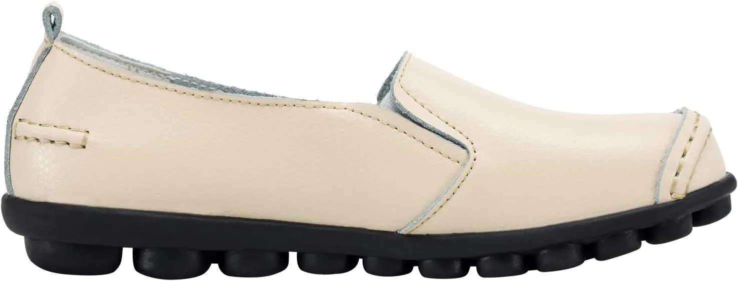 Women's Leather Loafers Comfortable Flat Shoes
