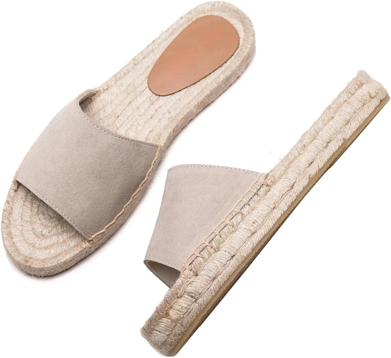 Women's One Word Thick Bottom Slippers - Fashionable Flat Shoes Comfortable Sandals Breathable Non slip Slippers Easy to Wear Suitable for Pairing with T-shirts, Dresses, Jeans