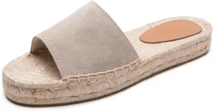 Women's One Word Thick Bottom Slippers - Fashionable Flat Shoes Comfortable Sandals Breathable Non slip Slippers Easy to Wear Suitable for Pairing with T-shirts, Dresses, Jeans