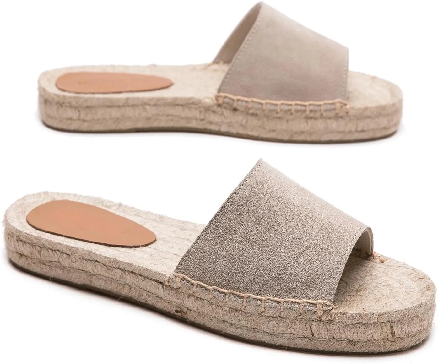 Women's One Word Thick Bottom Slippers - Fashionable Flat Shoes Comfortable Sandals Breathable Non slip Slippers Easy to Wear Suitable for Pairing with T-shirts, Dresses, Jeans