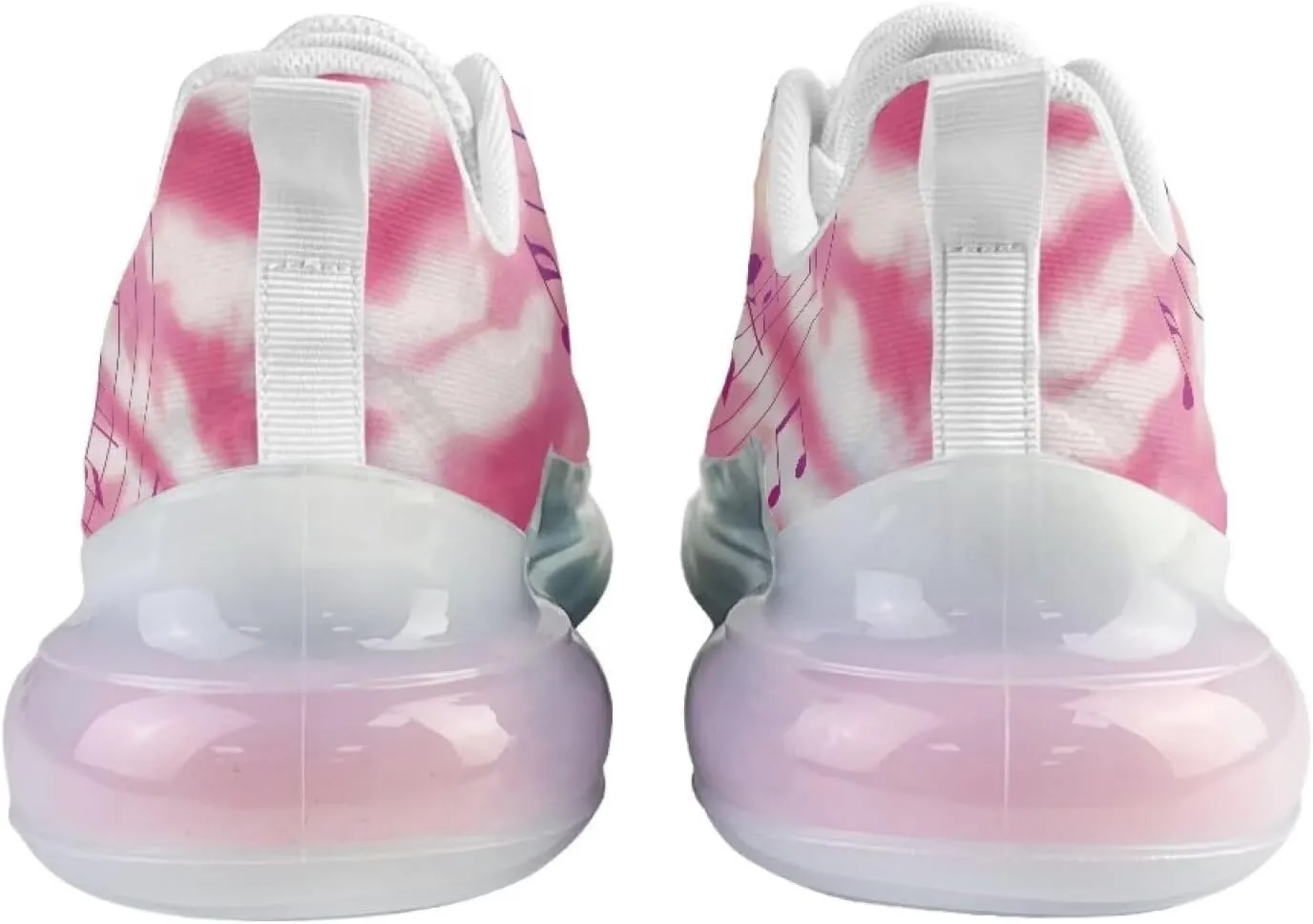 Women's Rainbow Sneaker Cozy Lightweight Air Cushion Footwear Travel Sneaker Breathable Anti-Slip Walking Shoes for Women US 6-11