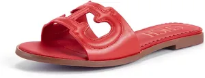 Women's Sandals Comfortable Open Toed Flat Slippers Beach Vacation Sandals Hollowed Out Design