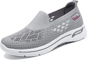 Womens Walking Shoes Comfortable Casual Ladies Athletic Shoes Casual Slip on Shoe Summer Running Sneakers Comfortable Breathable Non Slip Work Sneakers Running Jogging Sneaker