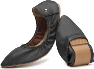 WONDERWAY Womens Foldable Ballet Flats, Comfortable Flat Breathable Ballet Shoes