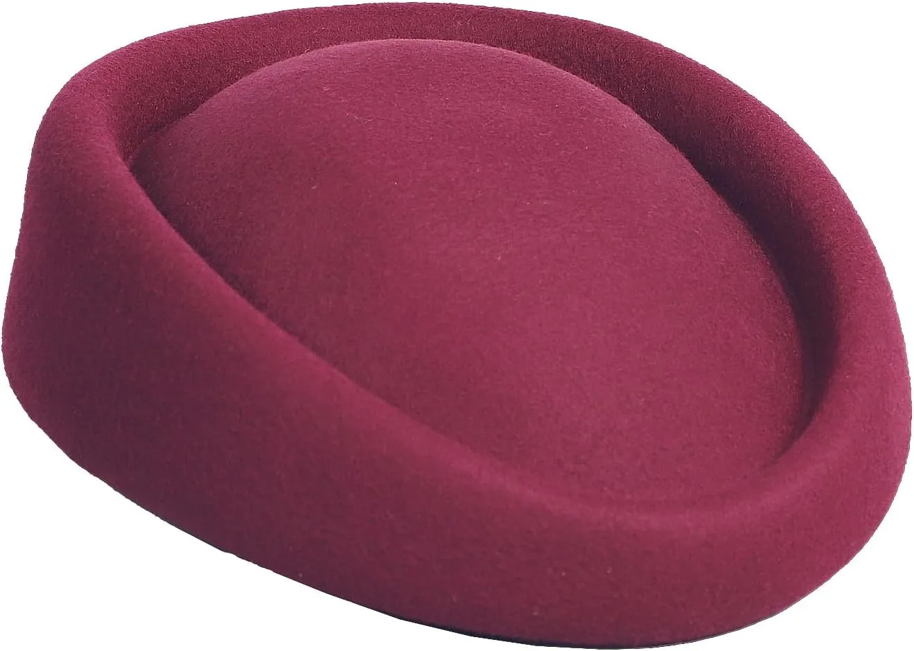 Wool Felt Beret Derby Fascinator Hats for Women Ladies Church Tea Party Formal Wedding Pillbox Hat