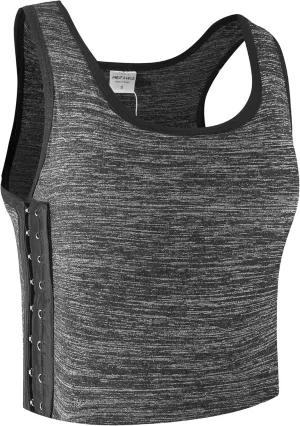 XUJI Transgender FTM Breathable Cotton Elastic Band Colors Chest Binder Tank Top (M-6XL)