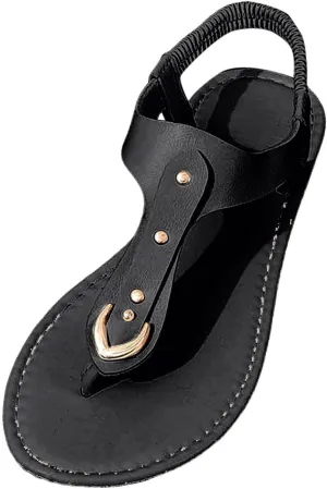 Yoga Mat Comfortable Flat Sandal for Women Dressy Shoes with Hook & Loop Strap Soft Soled Sandals for Women