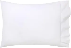 Yves Delorme - Athena Blanc (White) Standard Pillowcase - Luxury Pillowcase from France.