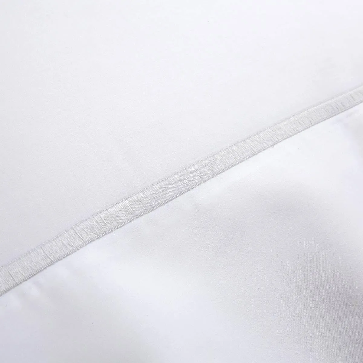 Yves Delorme - Athena Blanc (White) Standard Pillowcase - Luxury Pillowcase from France.