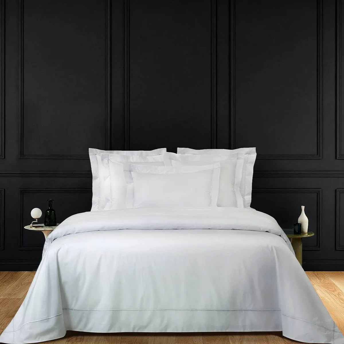Yves Delorme - Athena Blanc (White) Standard Pillowcase - Luxury Pillowcase from France.