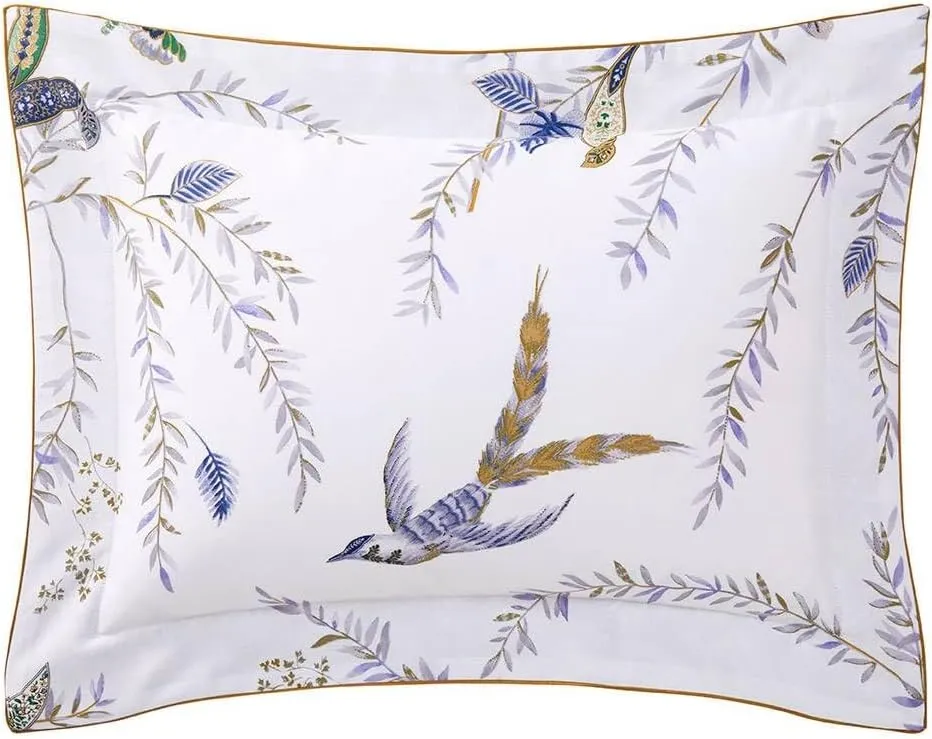Yves Delorme Grimani Multicolor Boudoir 12 x 17 in Sham - Extra Soft and Warm Luxury Sheets, 100% Natural Organic French Bed Linens - Breathable and Durable