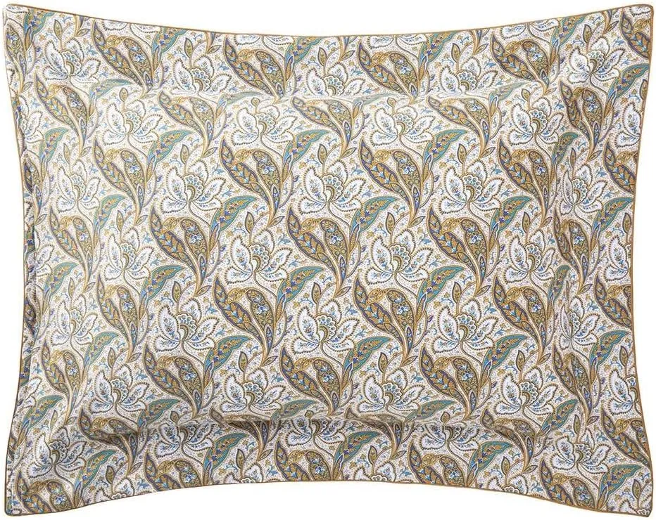 Yves Delorme Grimani Multicolor Boudoir 12 x 17 in Sham - Extra Soft and Warm Luxury Sheets, 100% Natural Organic French Bed Linens - Breathable and Durable